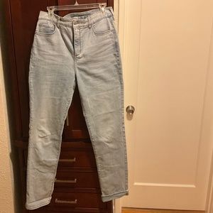 Eddie Bauer Voyager high rise straight jeans 12 tall